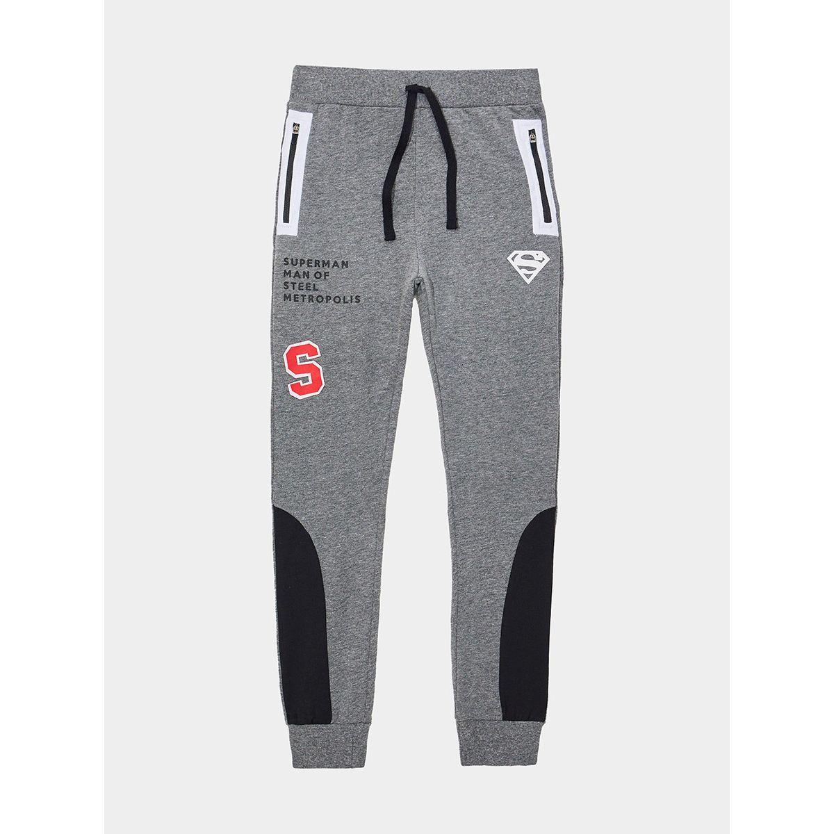 URBAN HAUL X Styli Superman Logo Zip Pocket Jogger-boys-clothing-bottoms-joggersandtrackpants-image-1