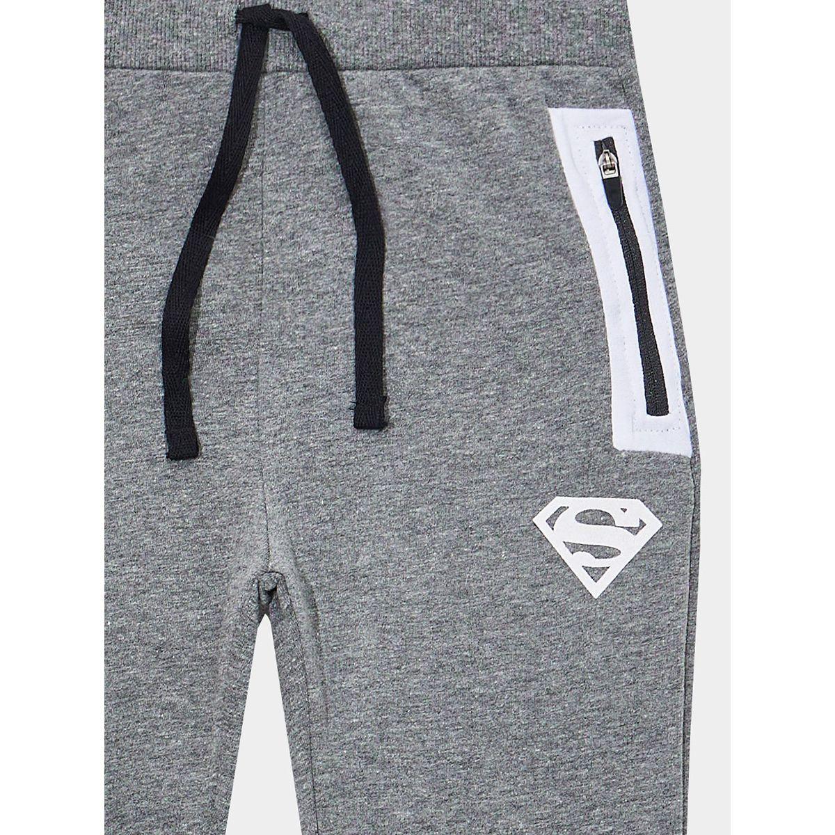 URBAN HAUL X Styli Superman Logo Zip Pocket Jogger-boys-clothing-bottoms-joggersandtrackpants-image-2