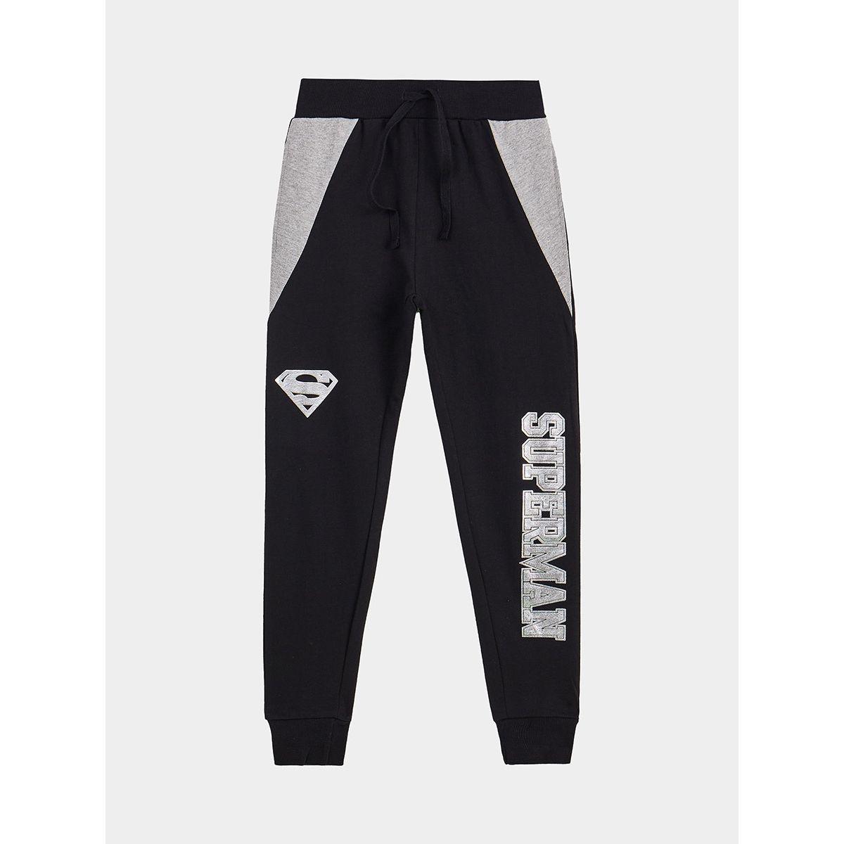 URBAN HAUL X Styli DC Superman Patch Colorblock Jogger-boys-clothing-bottoms-joggersandtrackpants-image-1