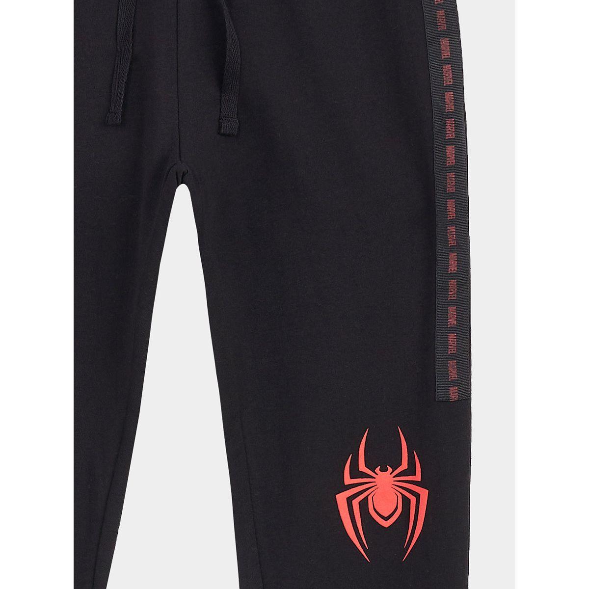 URBAN HAUL X Styli Spider-Man Logo Taping Detail Jogger-boys-clothing-bottoms-joggersandtrackpants-image-2
