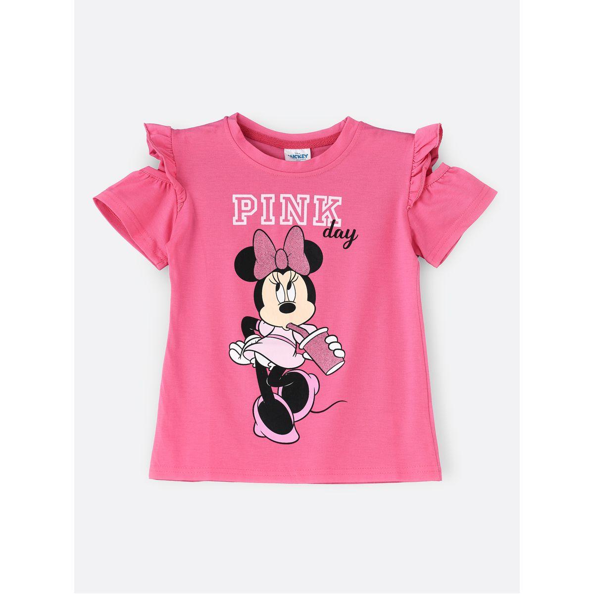 URBAN HAUL X Styli Disney Minnie Mouse Print Junior Top-girls-clothing-tshirts-image-1