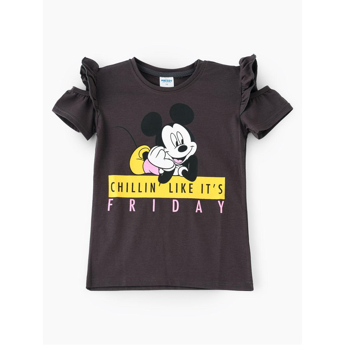 URBAN HAUL X Styli Disney Mickey Mouse Print Junior Top-girls-clothing-tshirts-image-1