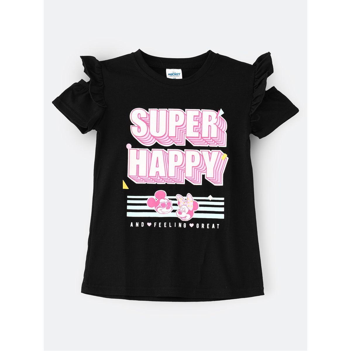URBAN HAUL X Styli Disney Minnie Mouse Print Junior Top-girls-clothing-tshirts-image-1