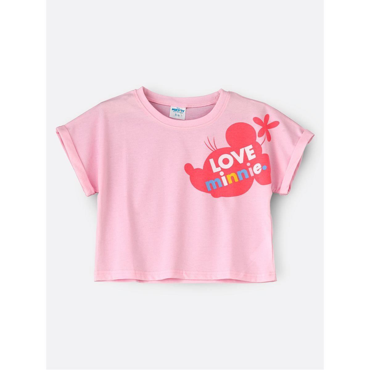 URBAN HAUL X Styli Disney Minnie Mouse Print Junior T-Shirt-girls-clothing-tshirts-image-1