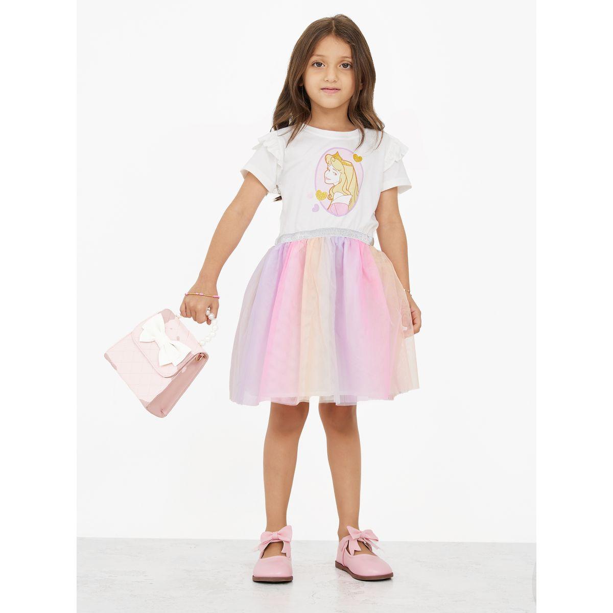 URBAN HAUL X Styli  Disney Princess Mesh Insert Dress-girls-clothing-dressesandjumpsuits-image-2