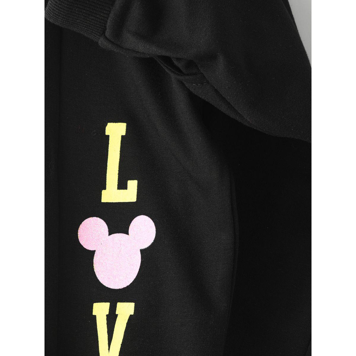 جوغر مطبع بشخصية ميكي ماوس أوربان هُول × ستايلي-girls-clothing-bottoms-joggersandtrackpants-image-4