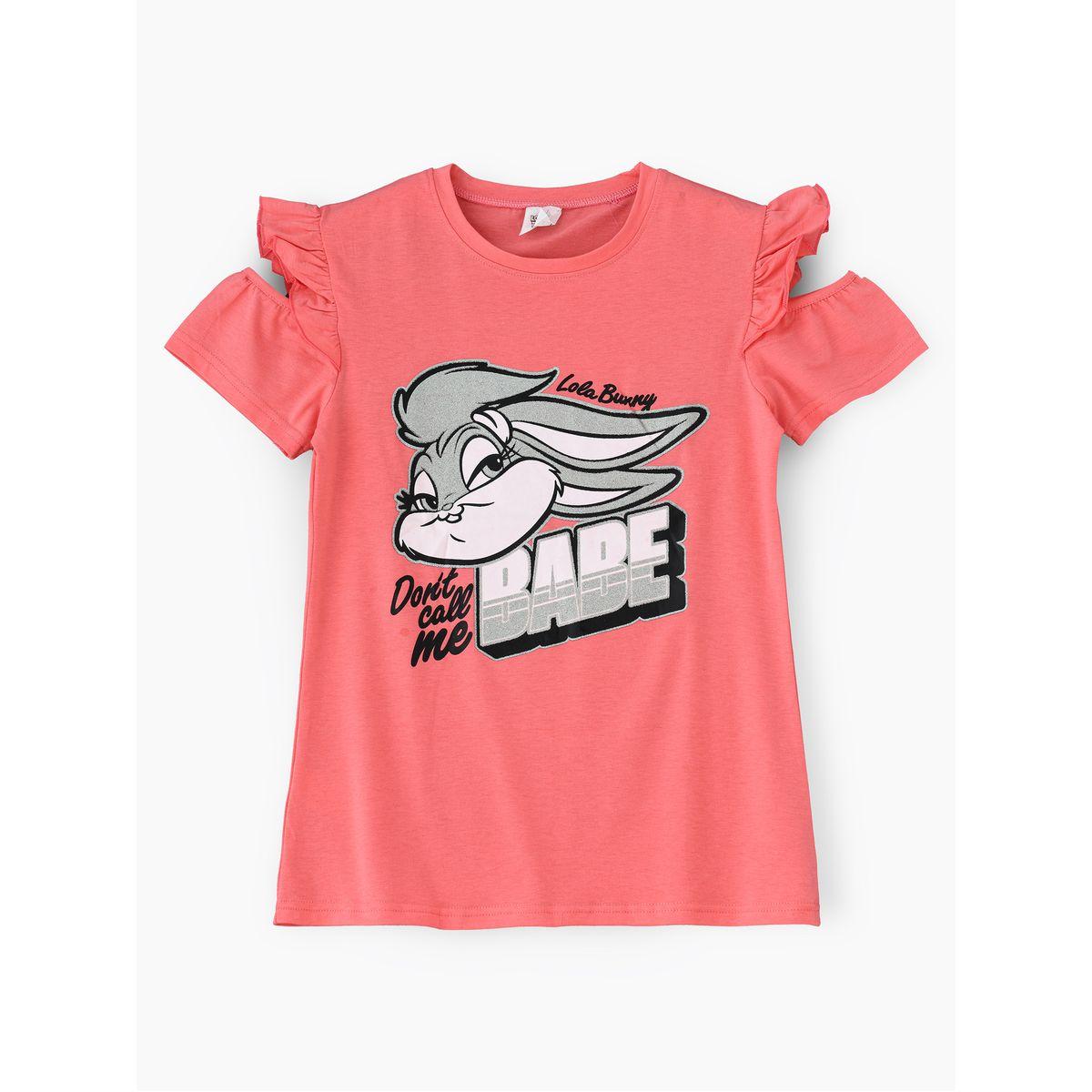 URBAN HAUL X Styli Warner Bros Lola Bunny Print Senior Top-girls-clothing-tshirts-image-1