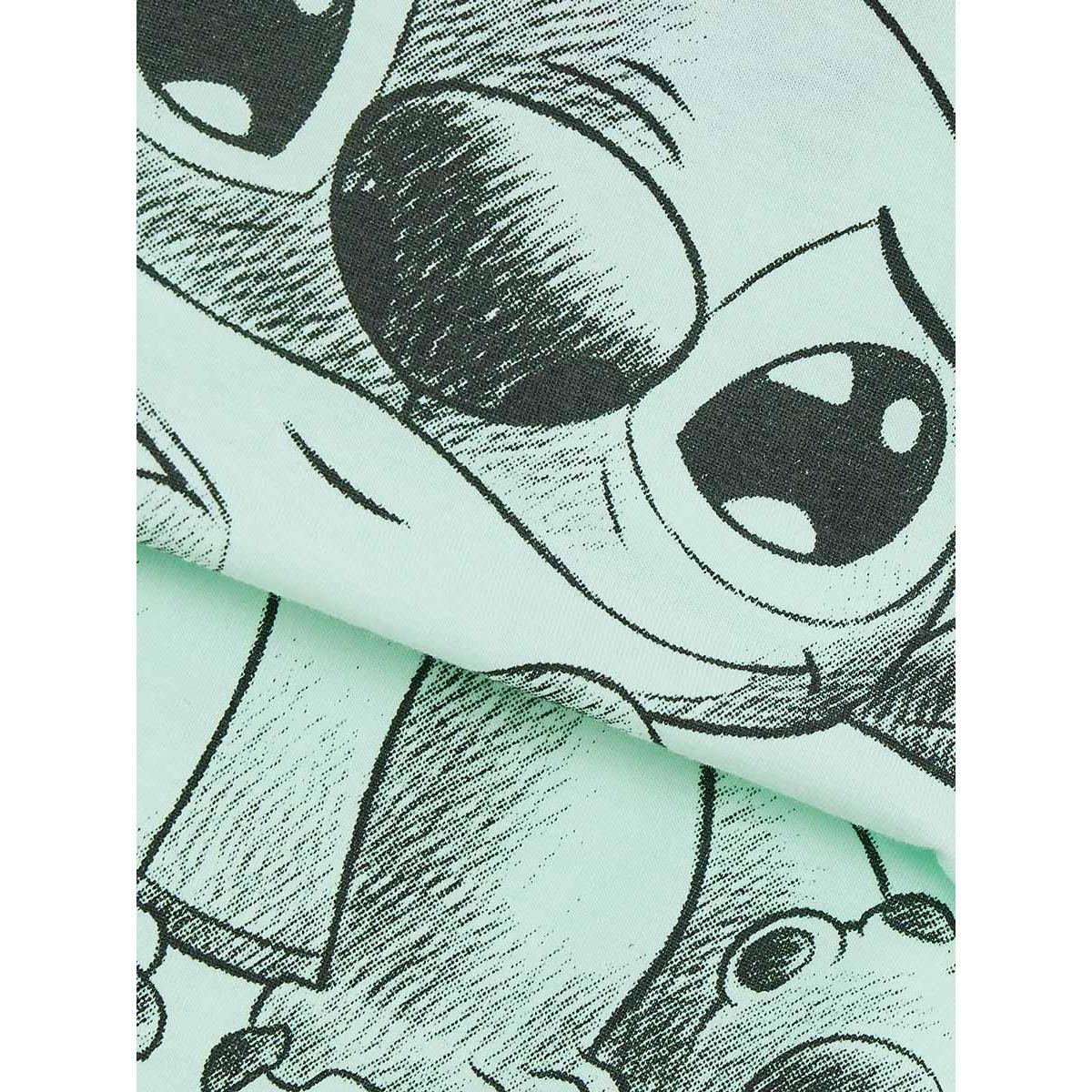 URBAN HAUL X Styli Disney Lilo & Stich Cold Shoulder Sleeve T-Shirt-girls-clothing-tshirts-image-3