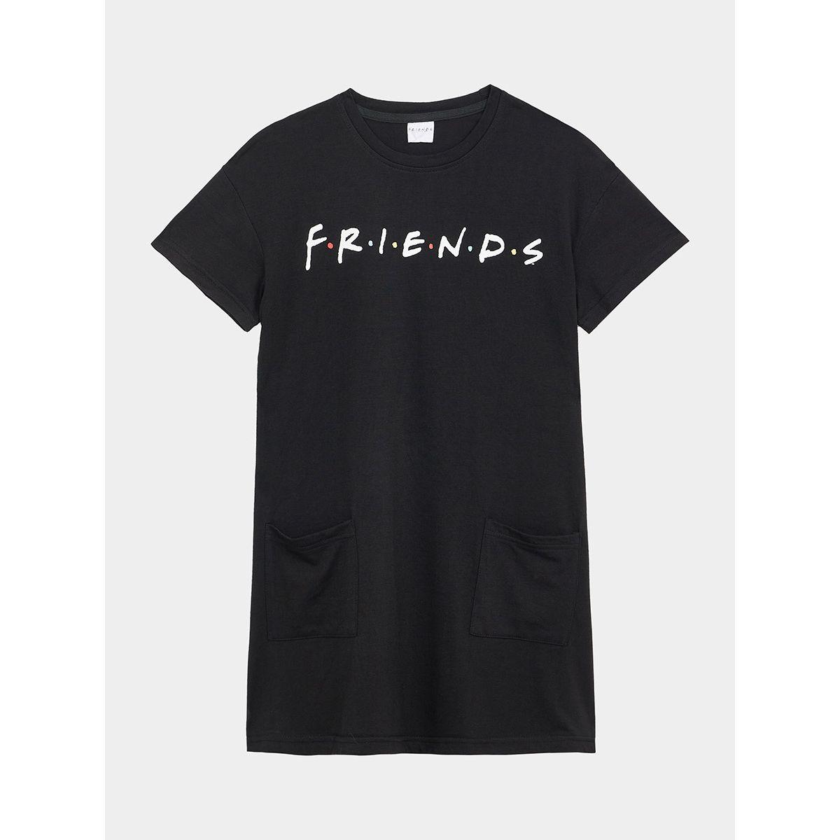 URBAN HAUL X Styli Friends Print Longline T-Shirt-girls-clothing-tshirts-image-1