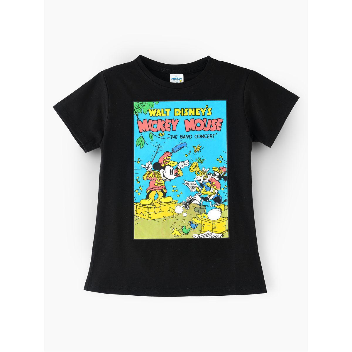 URBAN HAUL X Styli Disney Mickey Mouse & Friends Print Senior T-Shirt-girls-clothing-tshirts-image-1