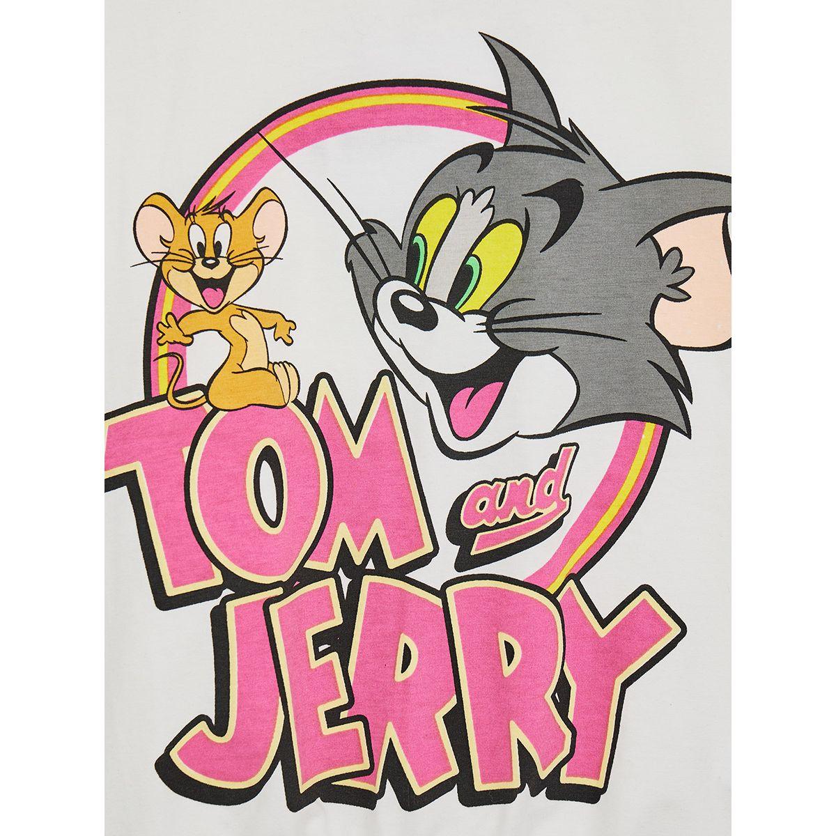 URBAN HAUL X Styli Warner Bros Tom & Jerry Graphic T-Shirt-girls-clothing-tshirts-image-2