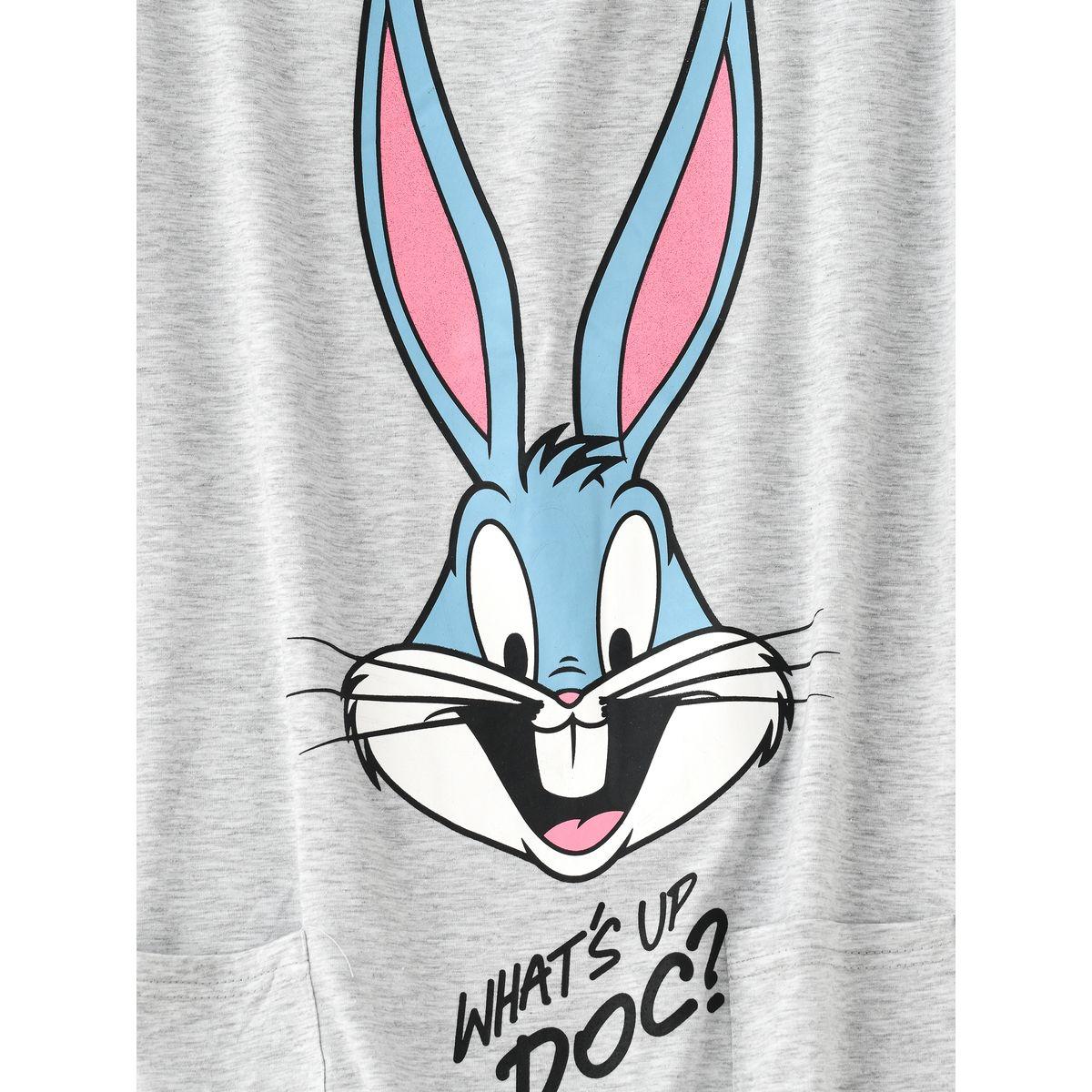URBAN HAUL X Styli Warner Bros Bugs Bunny Print Senior T-Shirt Dress-girls-clothing-dressesandjumpsuits-image-3