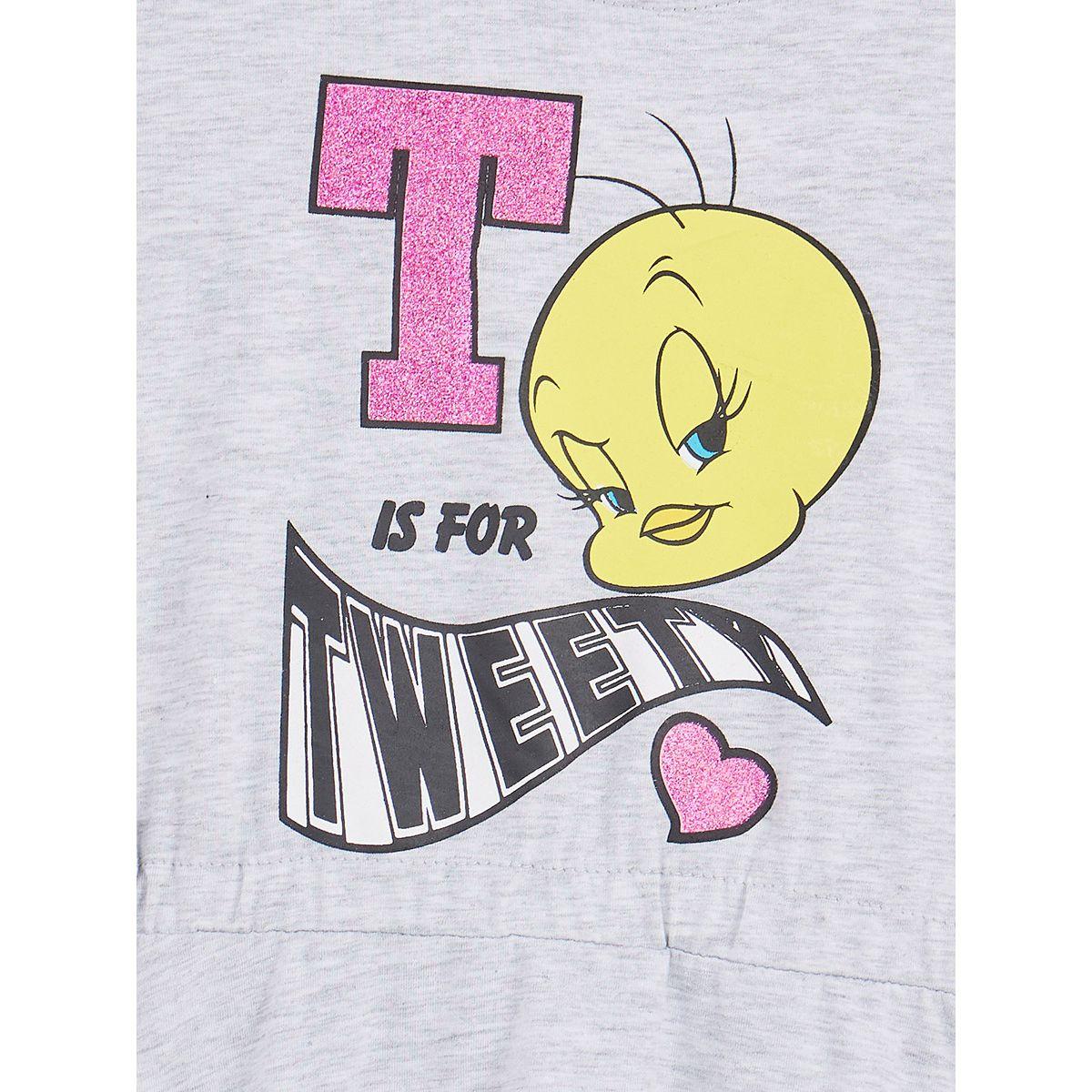 URBAN HAUL X Styli Tweety Graphic T-Shirt Dress-girls-clothing-dressesandjumpsuits-image-2