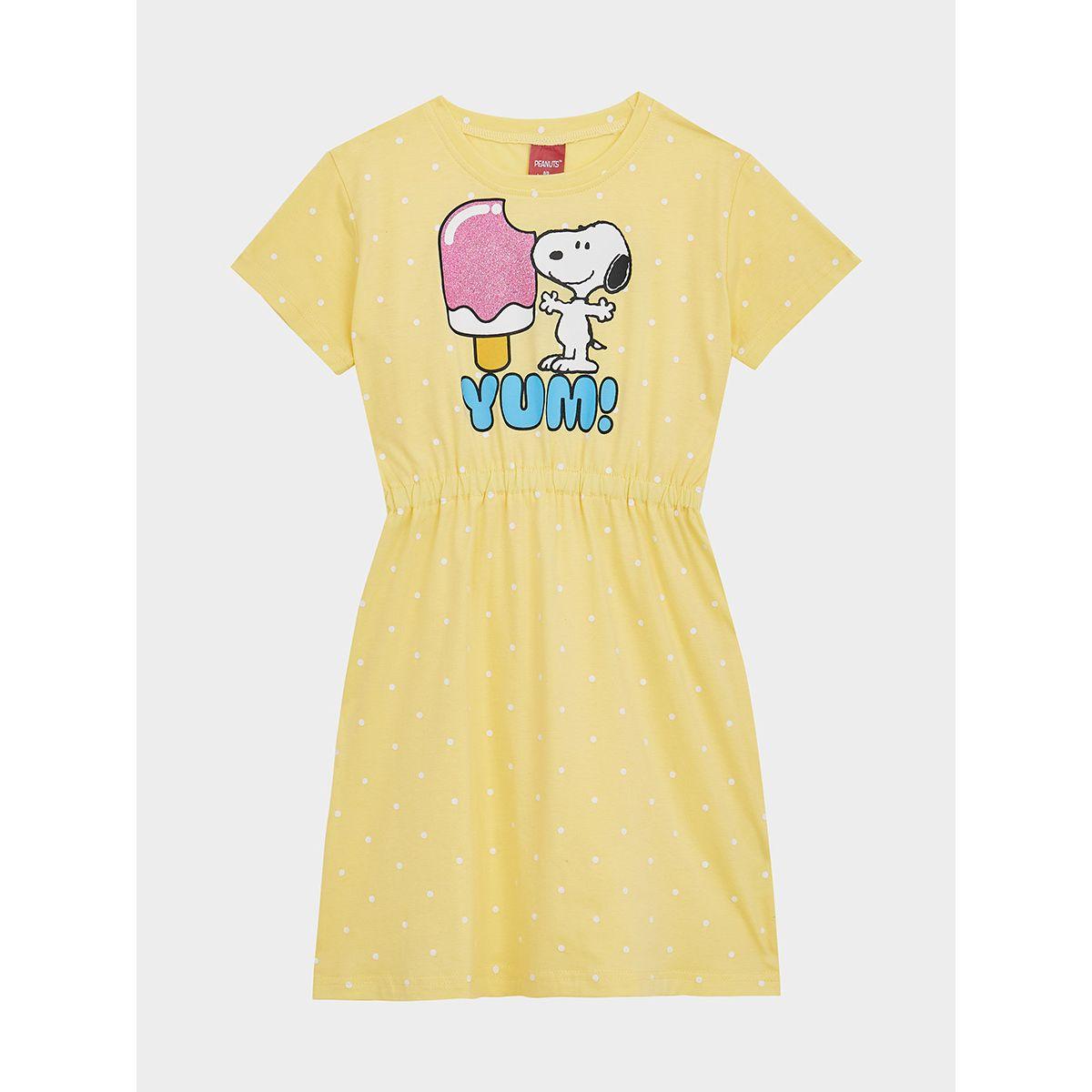 URBAN HAUL X Styli Peanuts Snoopy Graphic A-Line Dress-girls-clothing-dressesandjumpsuits-image-1