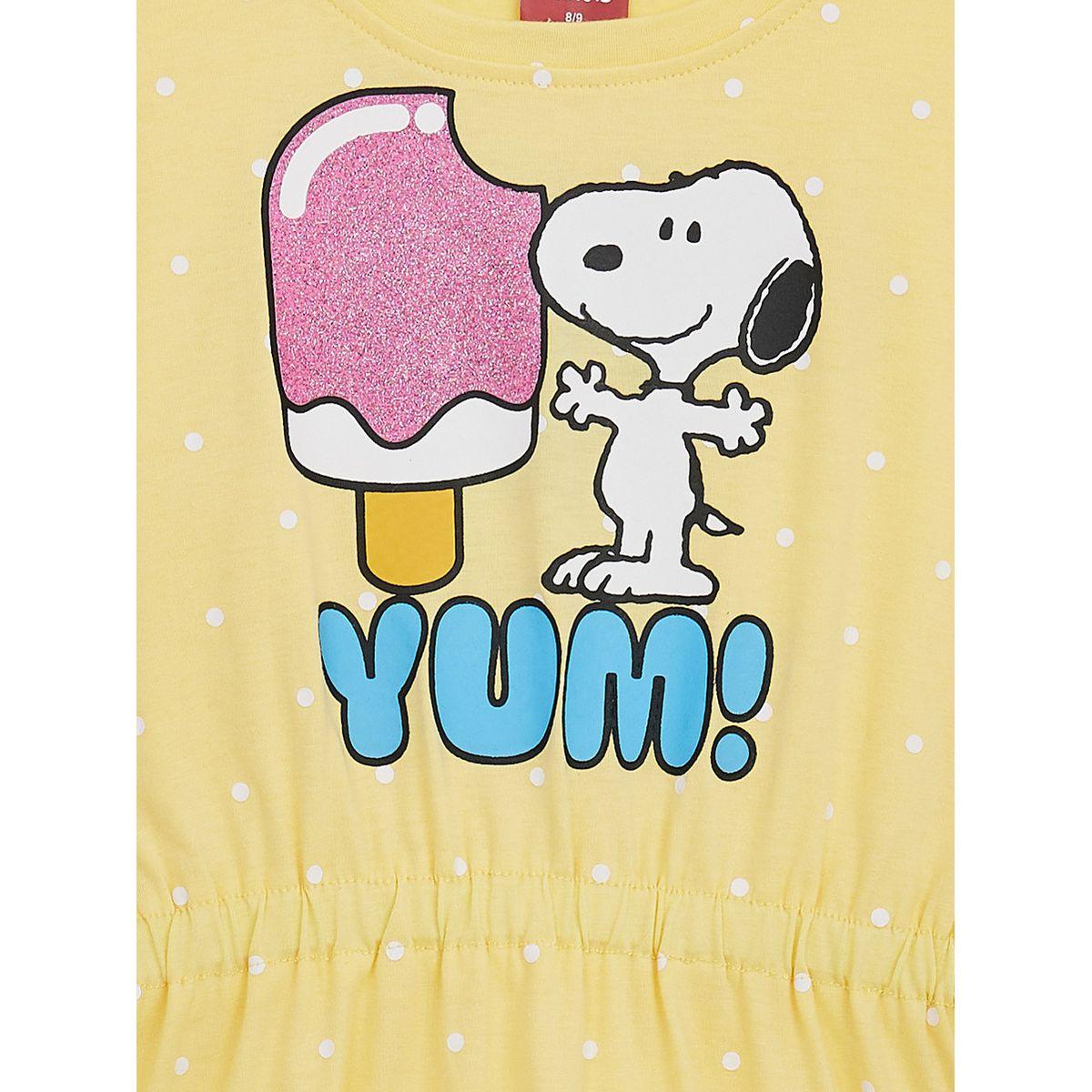 URBAN HAUL X Styli Peanuts Snoopy Graphic A-Line Dress-girls-clothing-dressesandjumpsuits-image-2