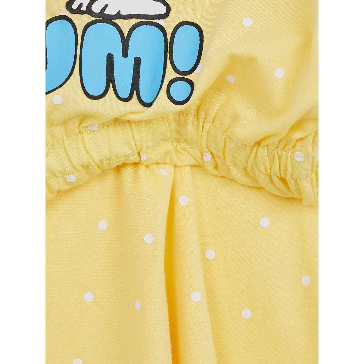 URBAN HAUL X Styli Peanuts Snoopy Graphic A-Line Dress-girls-clothing-dressesandjumpsuits-image-3