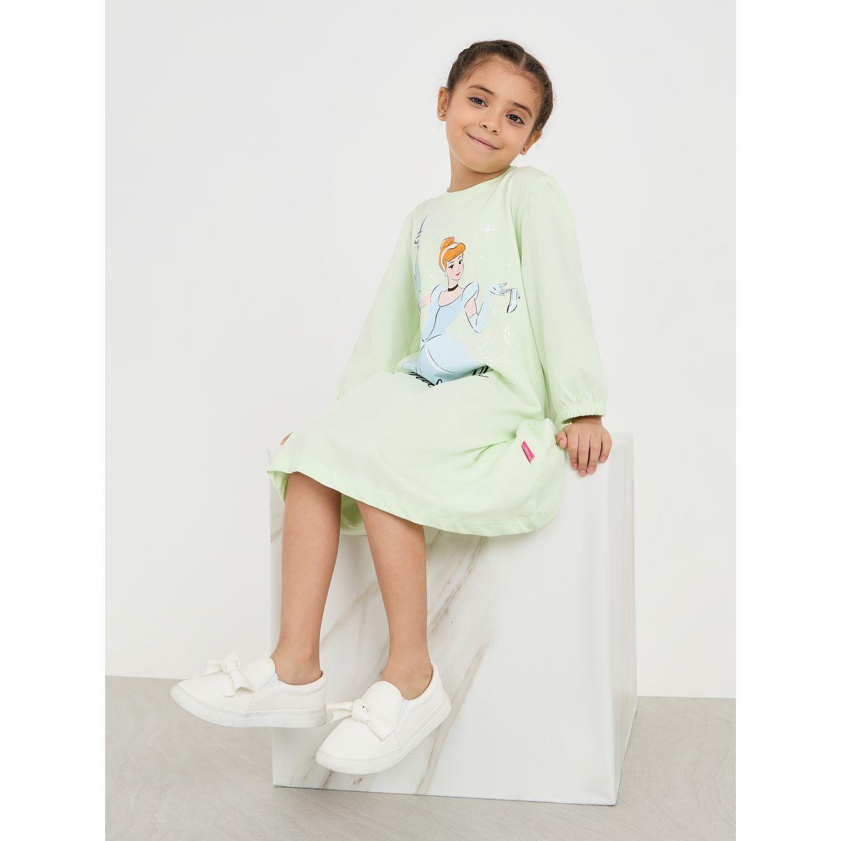 Styli Cinderella Graphic Print Casual Dress-girls-clothing-dressesandjumpsuits-image-1