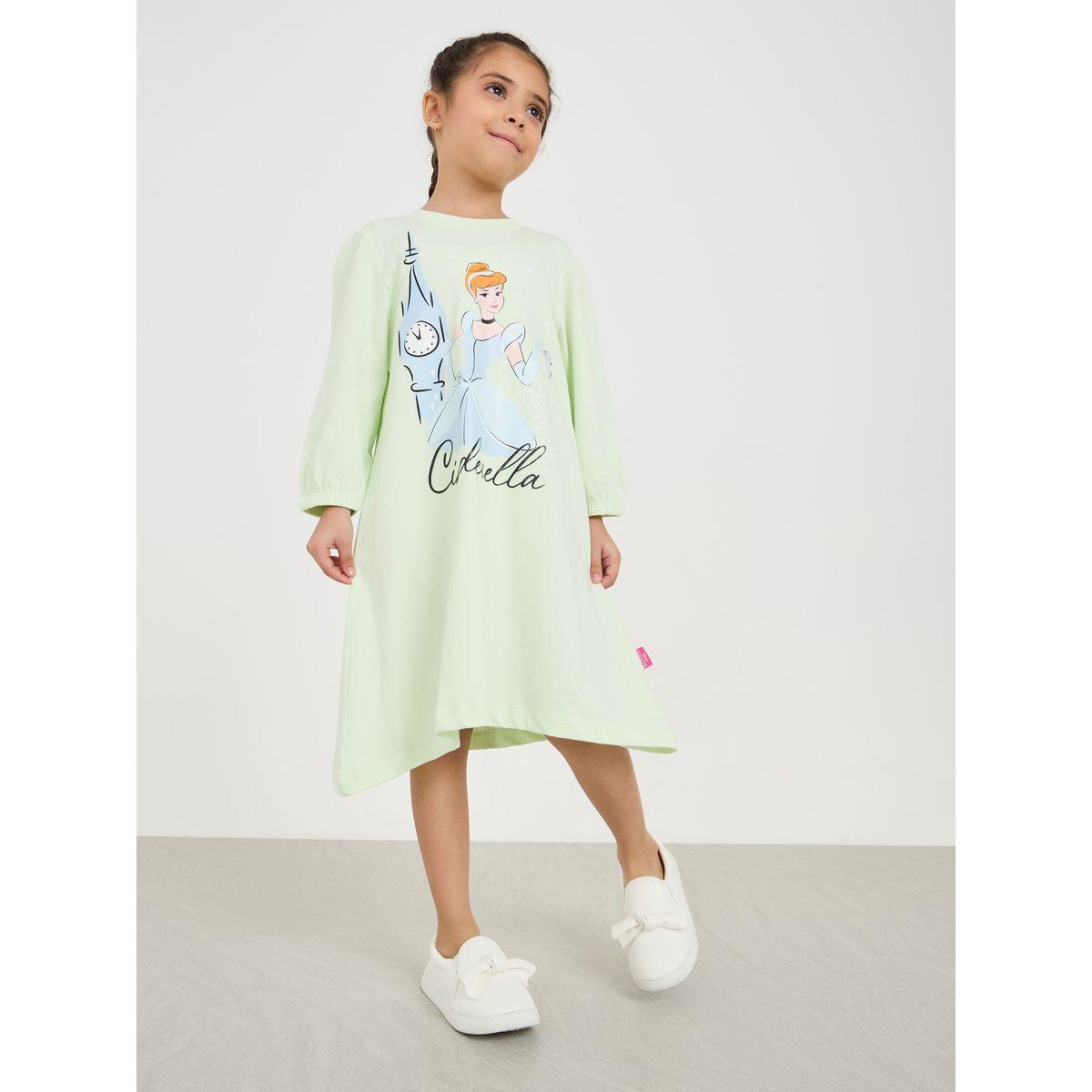 Styli Cinderella Graphic Print Casual Dress-girls-clothing-dressesandjumpsuits-image-2
