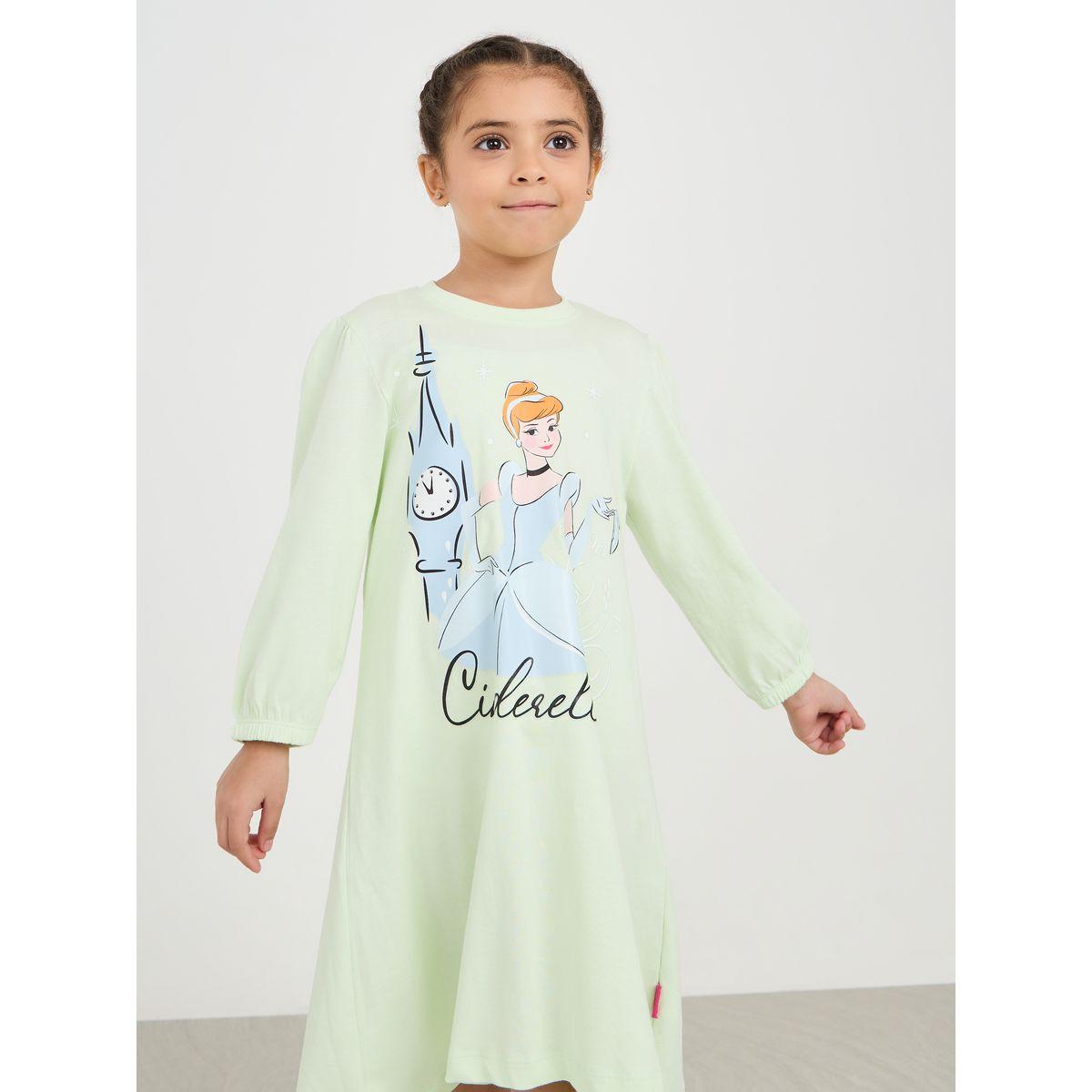 Styli Cinderella Graphic Print Casual Dress-girls-clothing-dressesandjumpsuits-image-3