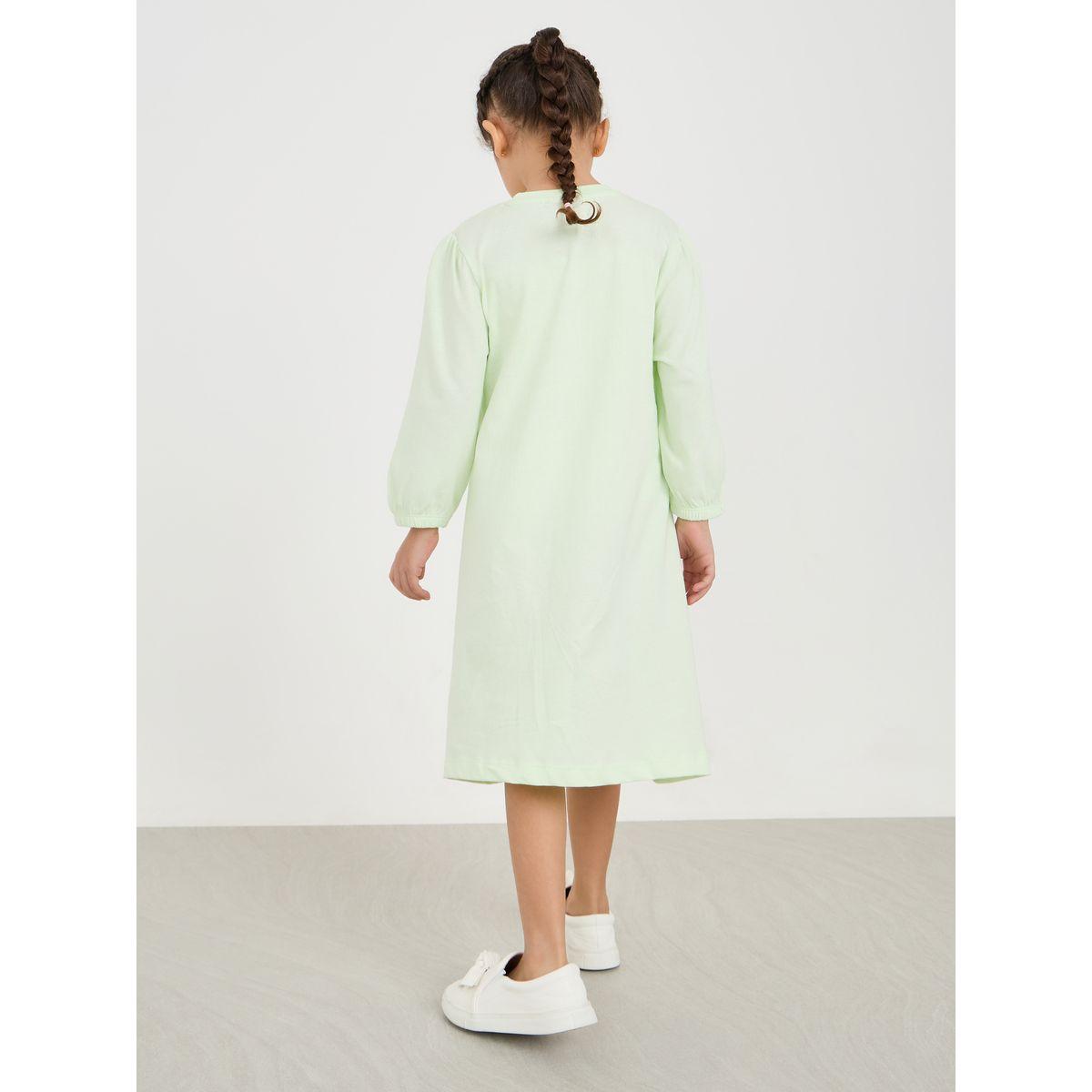 Styli Cinderella Graphic Print Casual Dress-girls-clothing-dressesandjumpsuits-image-5