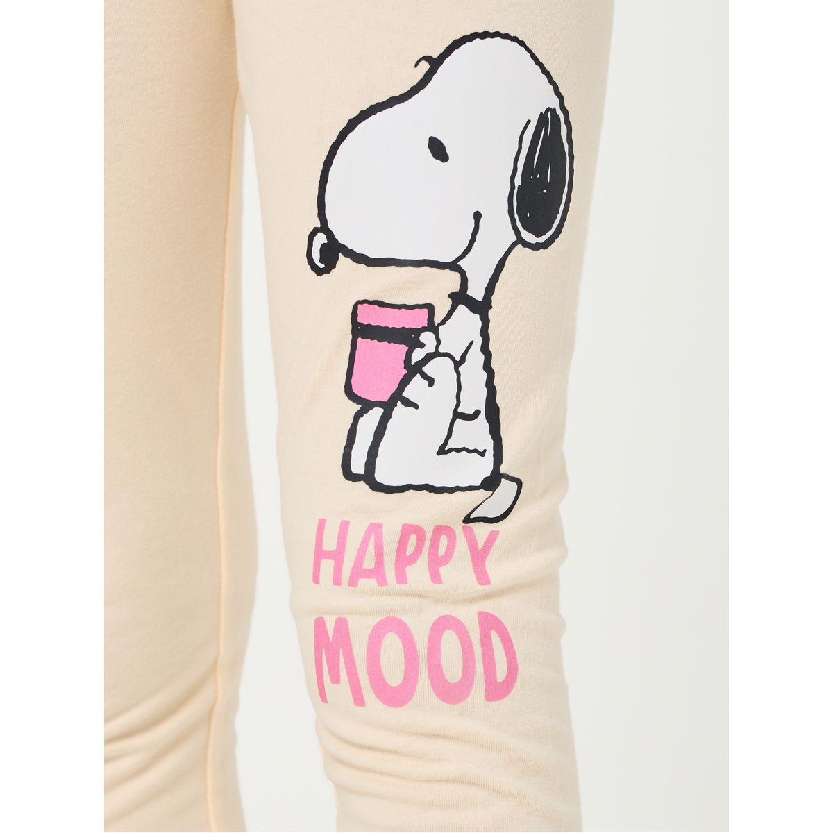 Styli Snoopy Print Cotton Leggings-girls-clothing-bottoms-leggings-image-3