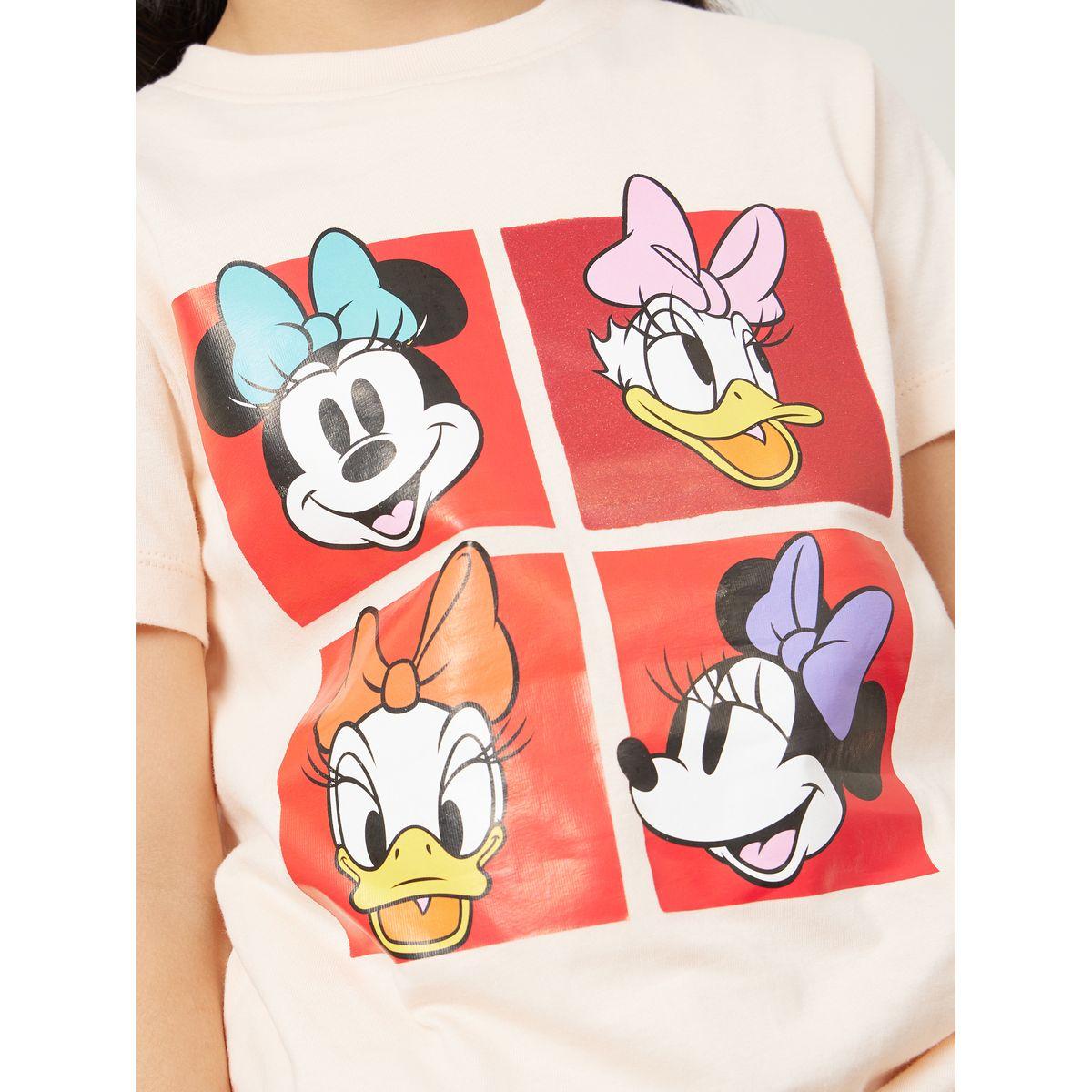 Styli Disney Mickey & Friends Tie-Up T-Shirt-girls-clothing-tshirts-image-3