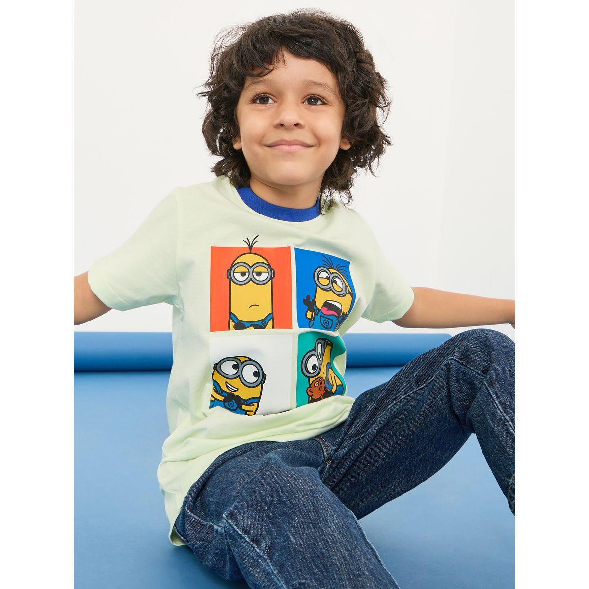 Styli Minions Graphic Ringer T-Shirt-boys-clothing-tshirtsandpolos-image-1