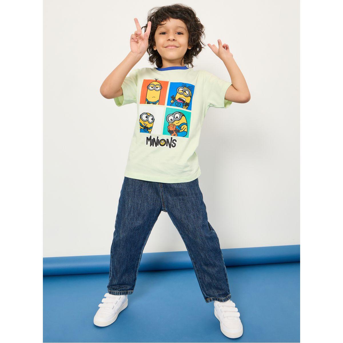 Styli Minions Graphic Ringer T-Shirt-boys-clothing-tshirtsandpolos-image-2
