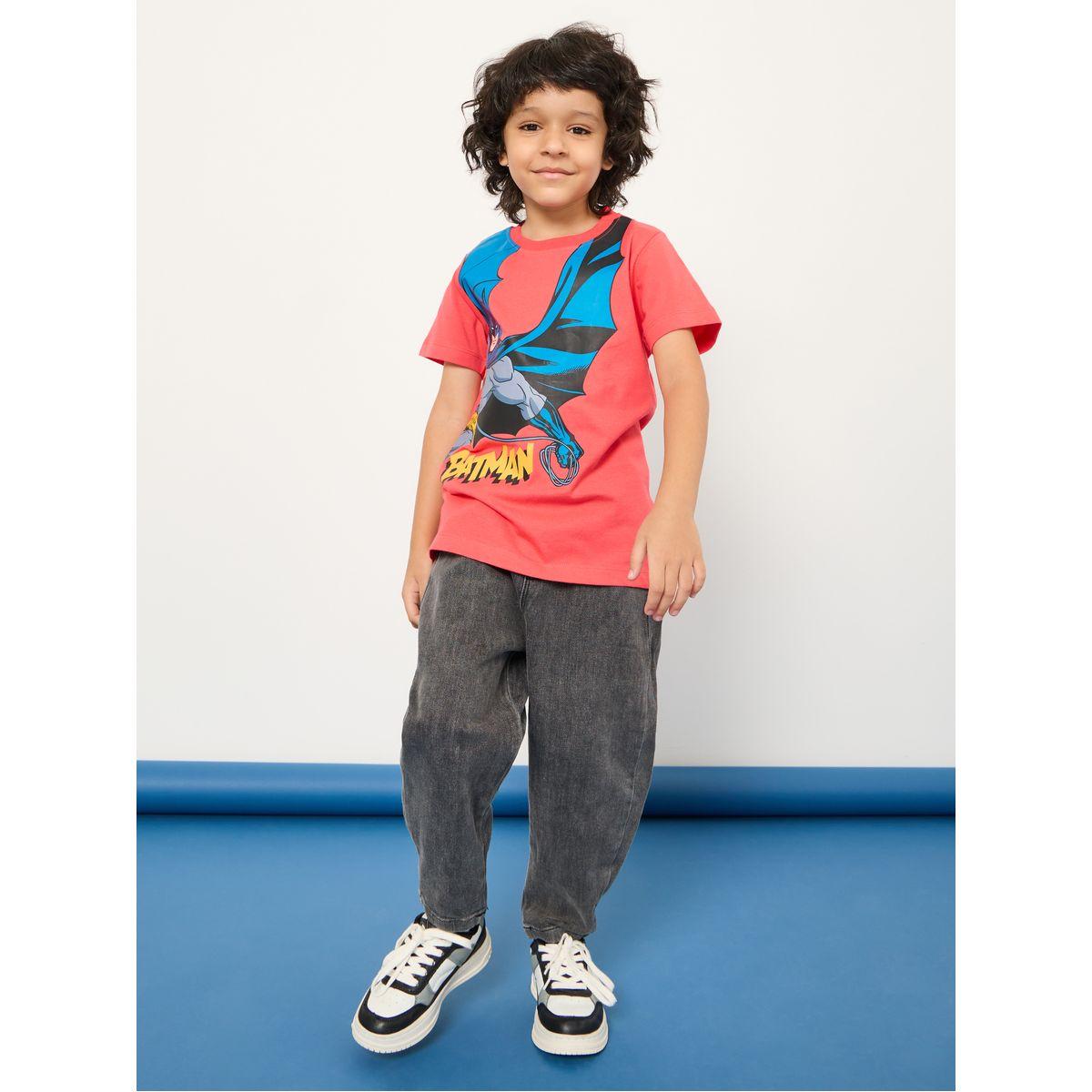 Styli Batman Graphic Cotton T-Shirt-boys-clothing-tshirtsandpolos-image-2