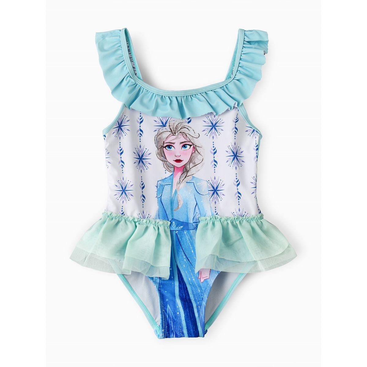 URBAN HAUL X Styli Disney Frozen Graphic Ruffle Swimsuit-girls-clothing-swimwear-image-1