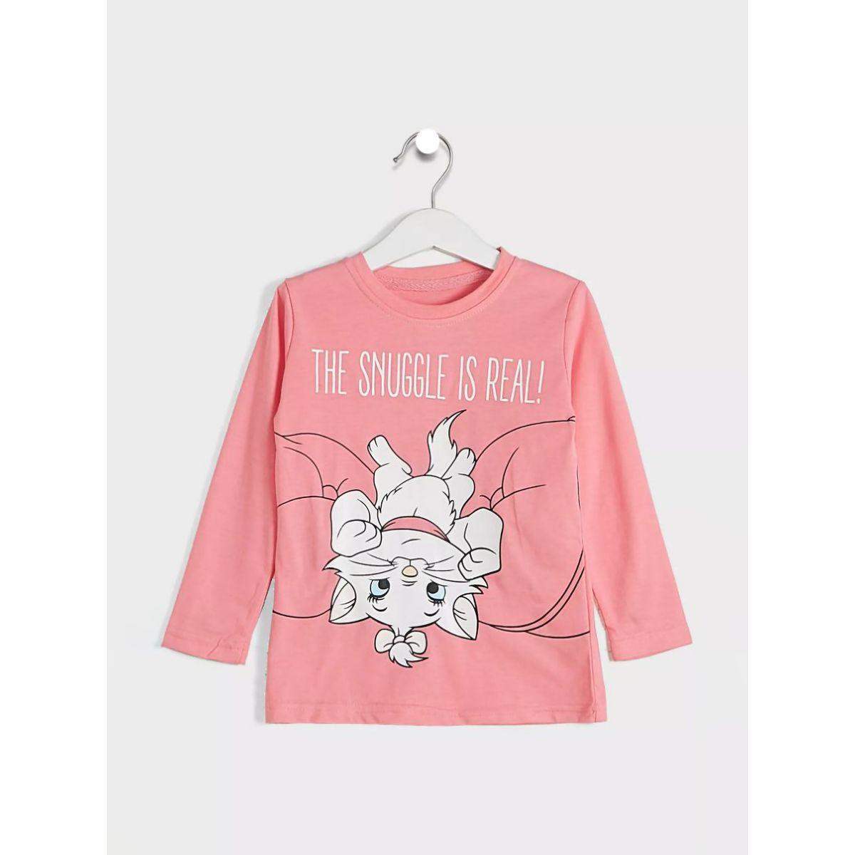 URBAN HAUL X Styli Disney Marie Graphic T-Shirt & Pyjama Set-girls-clothing-nightwear-image-2