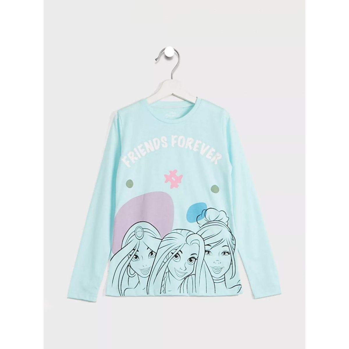 URBAN HAUL X Styli  Disney Princess Girls T-Shirt & Pyjama Set-girls-clothing-nightwear-image-2