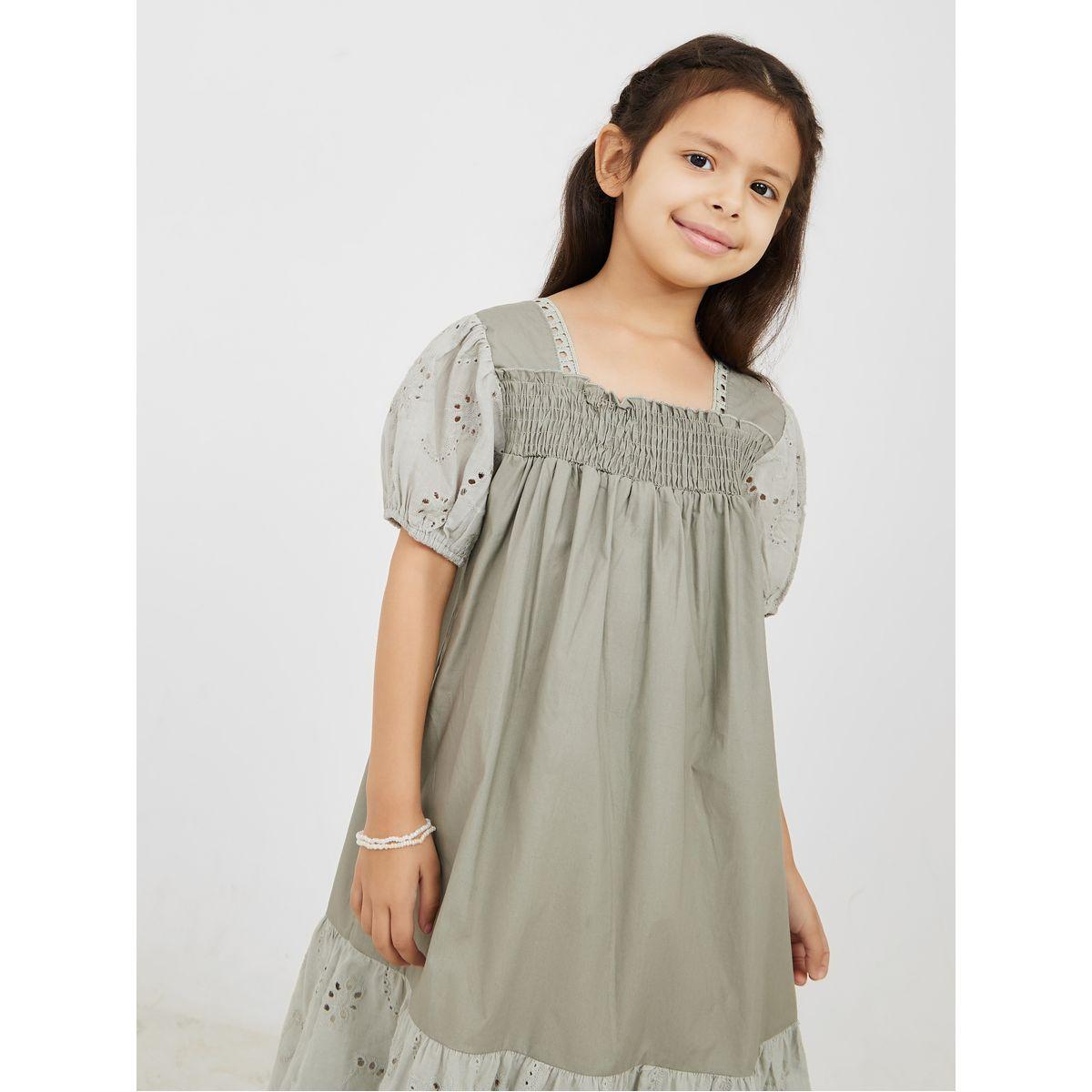Styli Schiffli Insert Smock Dress-girls-clothing-dressesandjumpsuits-image-2