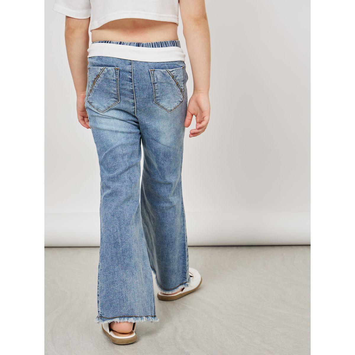 جينز بحافة واسعة وتفاصيل ممزقة-girls-clothing-bottoms-jeansandjeggings-image-5