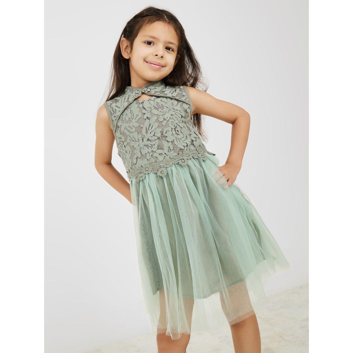 فستان بتداخلات شبكية ودانتيل-girls-clothing-dressesandjumpsuits-image-2