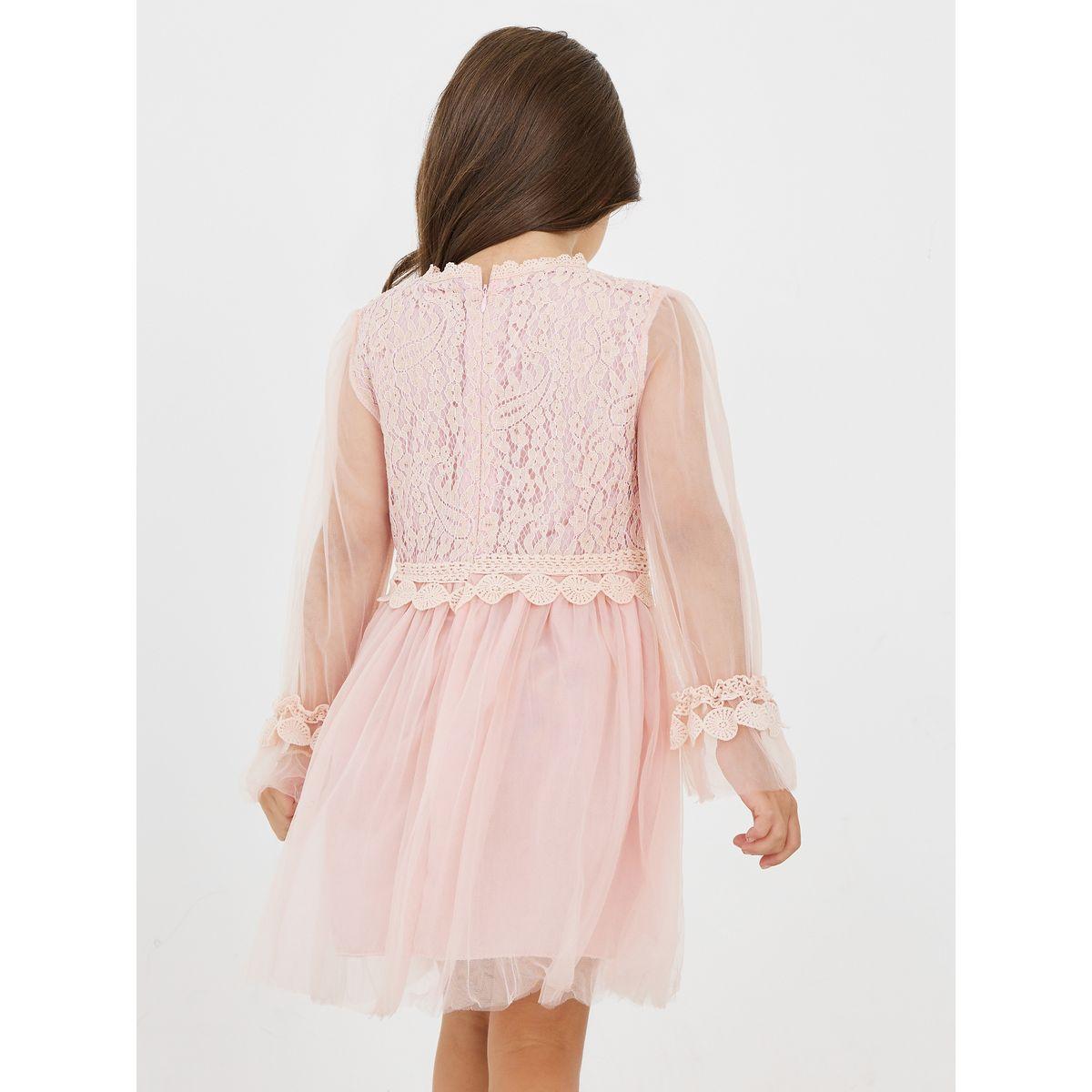 فستان بتفاصيل مطرزة وتداخل شبك-girls-clothing-dressesandjumpsuits-image-4