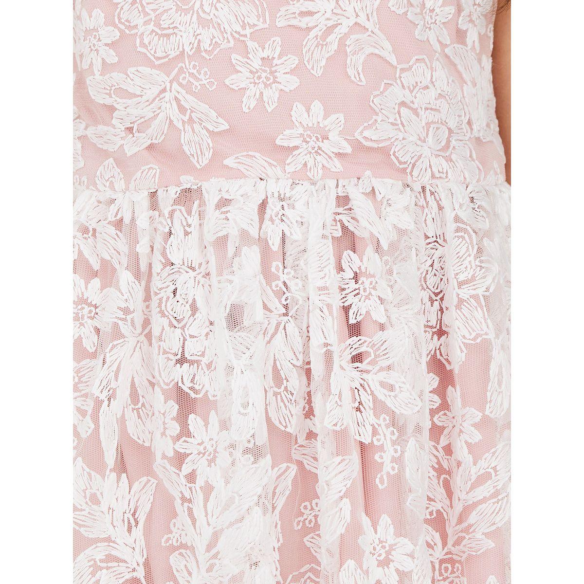 Styli Floral Mesh Insert Dress-girls-clothing-dressesandjumpsuits-image-3