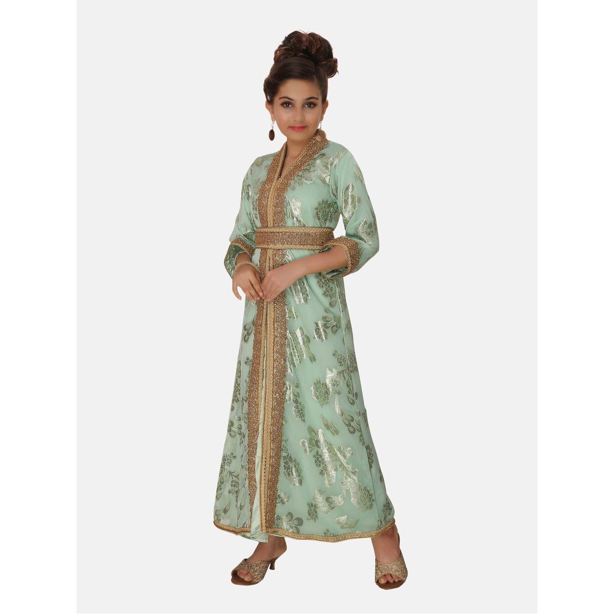 جلابية جاكار برباط من الخلف-girls-clothing-dressesandjumpsuits-image-3