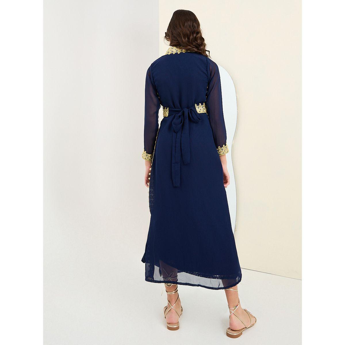 Styli Tie-Up Embellished Jalabiya-girls-clothing-dressesandjumpsuits-image-8