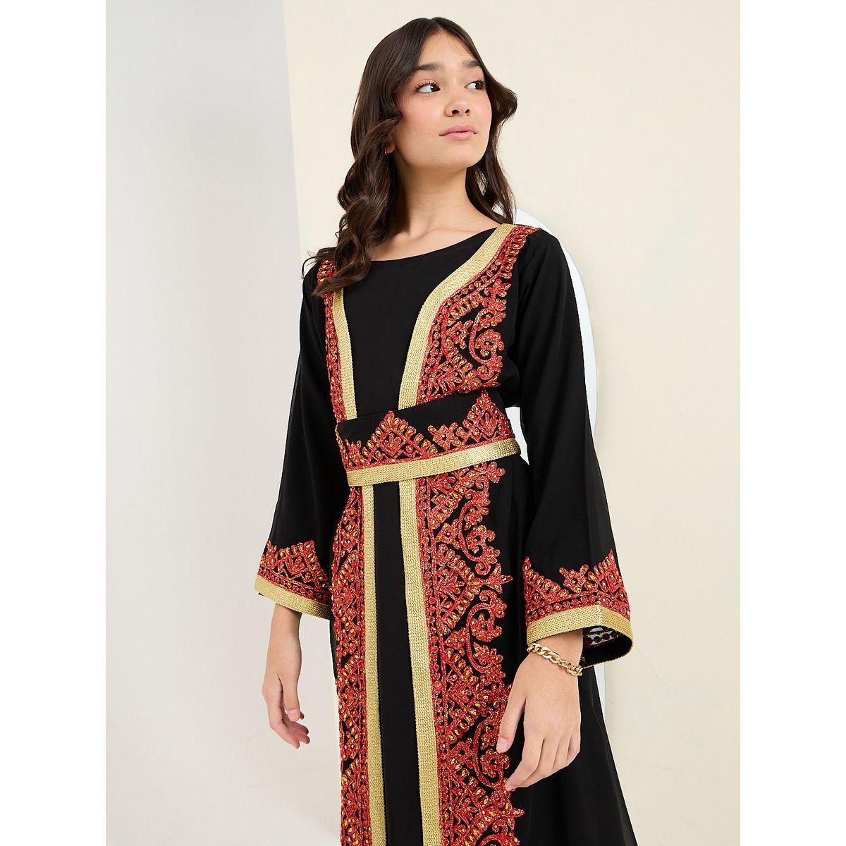 Styli Flare Sleeve Embellished Jalabiya-girls-clothing-dressesandjumpsuits-image-2