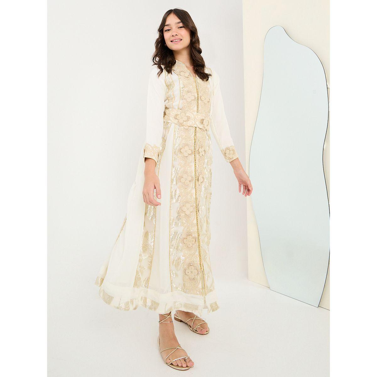 Styli Floral Applique Embroidered Jalabiya-girls-clothing-dressesandjumpsuits-image-1