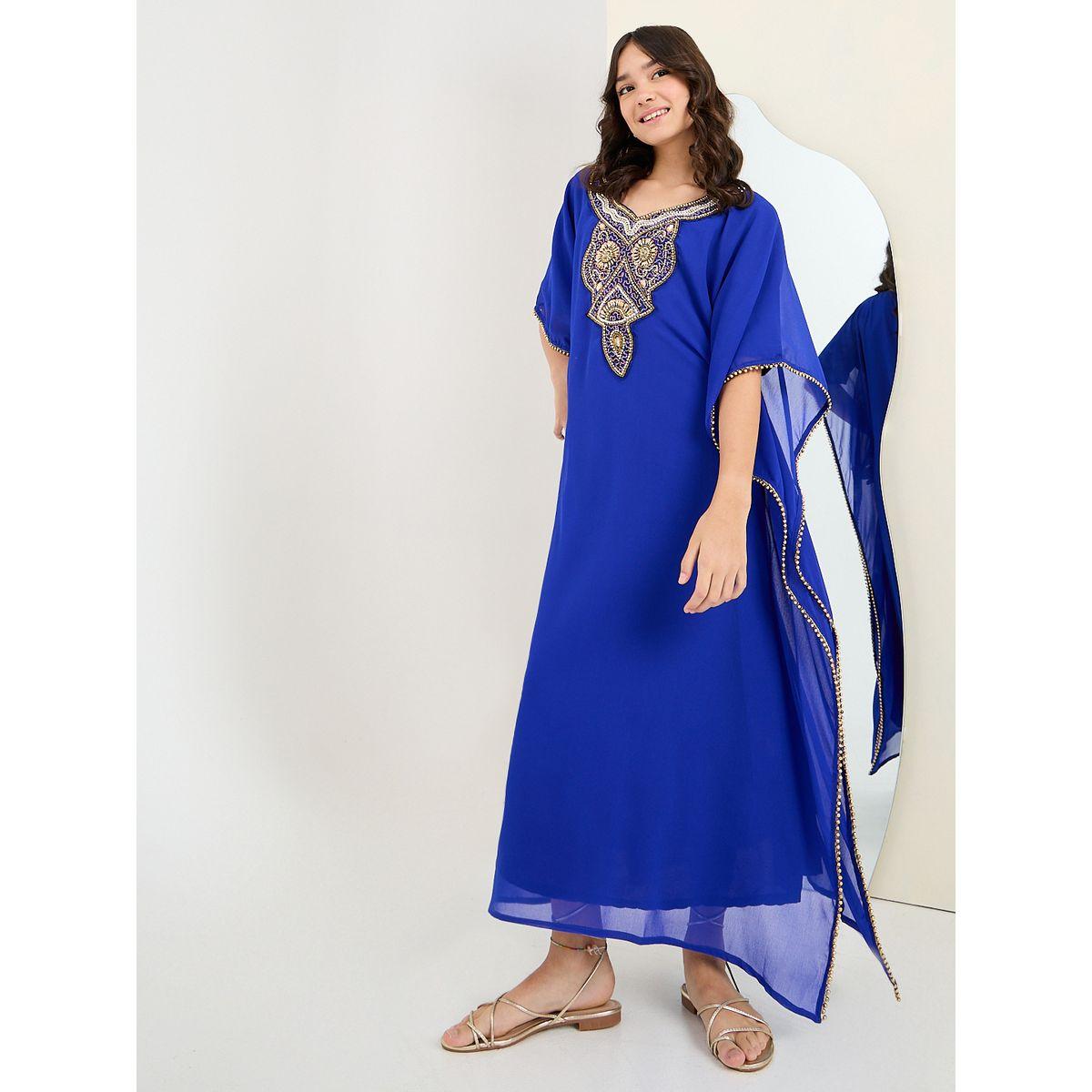 Styli V Neck Embellished Kaftan-girls-clothing-dressesandjumpsuits-image-1
