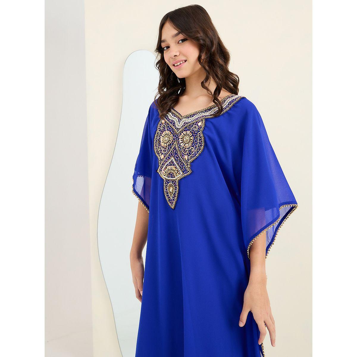 Styli V Neck Embellished Kaftan-girls-clothing-dressesandjumpsuits-image-2