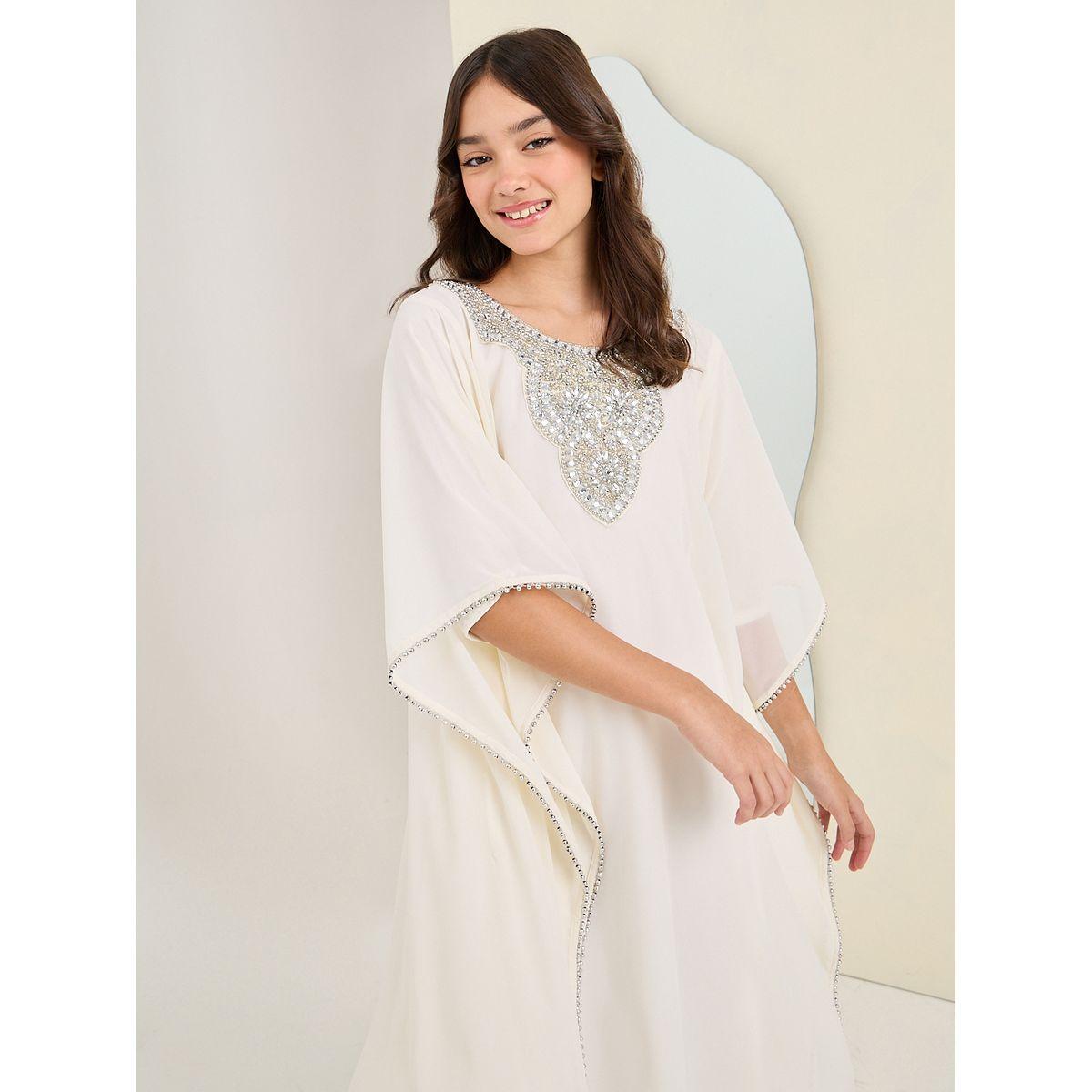 Styli Scoop Neck Embellished Kaftan-girls-clothing-dressesandjumpsuits-image-2