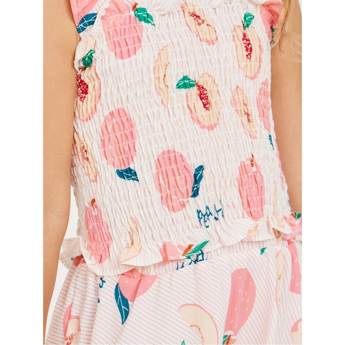Styli Peach Print Crop Top & Skirt Set-girls-clothing-setsandcoords-image-3