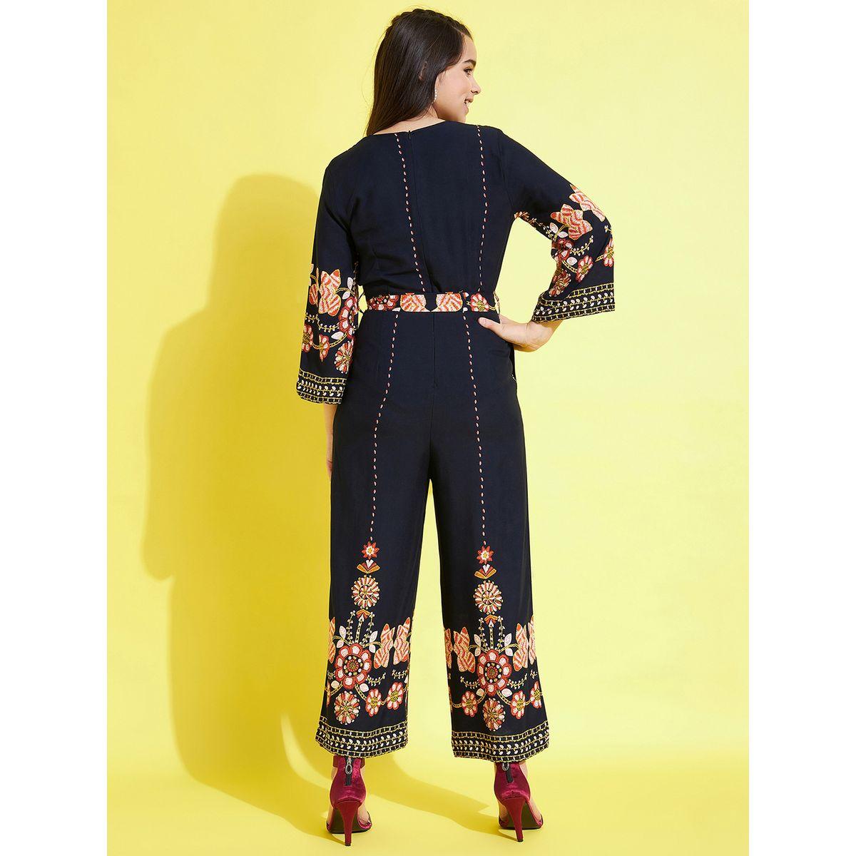 Styli Embroidered Straight Leg Wrap Jumpsuit-girls-clothing-rompers-image-7