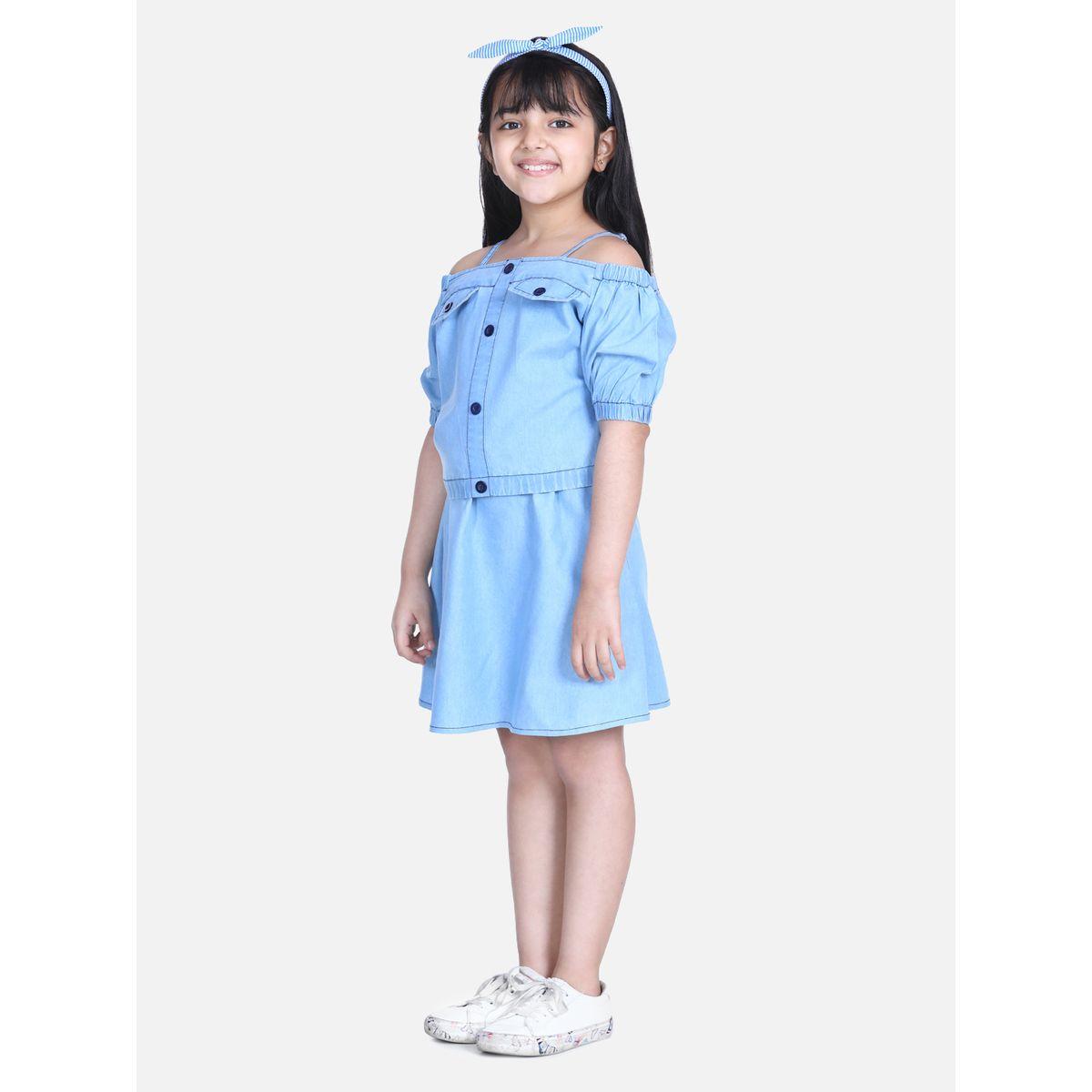 فستان دنيم بأكتاف مكشوفة-girls-clothing-dressesandjumpsuits-image-2