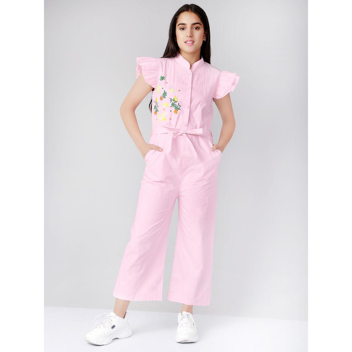 جمبسوت بياقة عالية وكشكش-girls-clothing-rompers-image-4