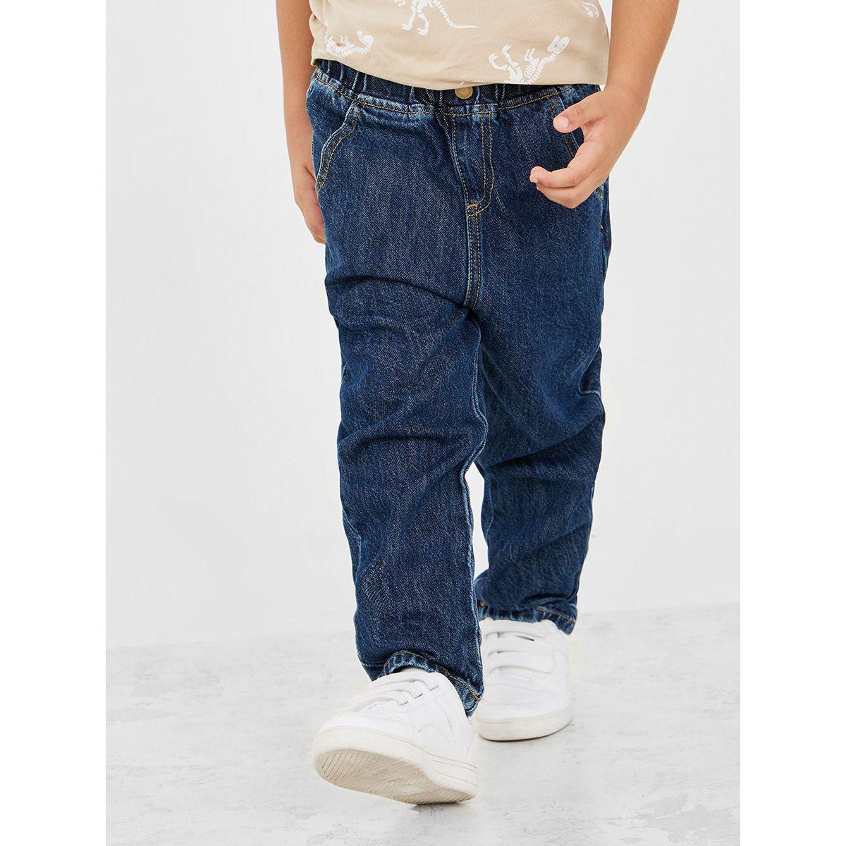 Styli Elastic Waistband Tapered Jeans-boys-clothing-bottoms-jeans-image-2