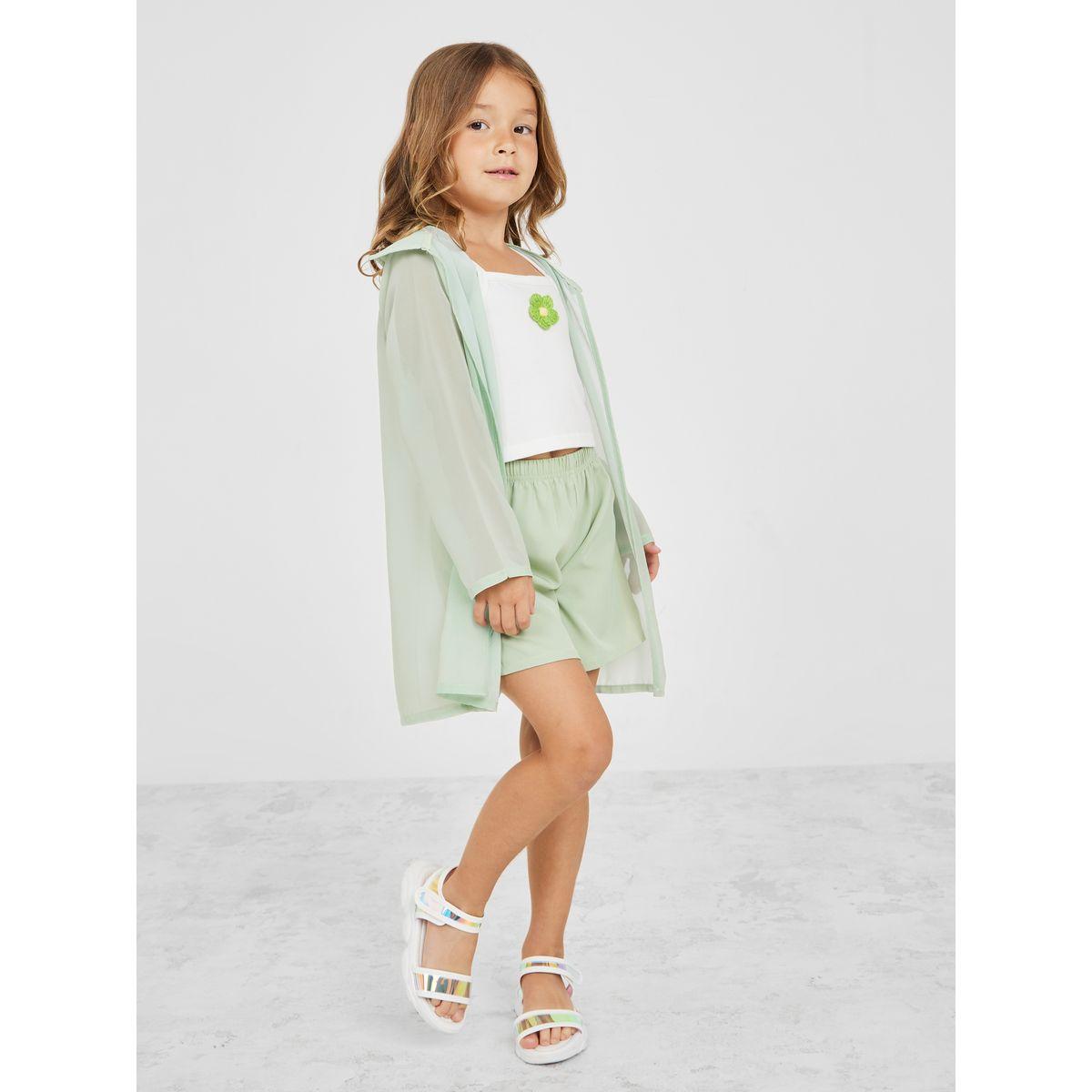 Styli Set of 3 - Ribbed Cami, Longline Shirt & Shorts-girls-clothing-setsandcoords-image-1